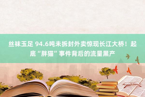 丝袜玉足 94.6吨未拆封外卖惊现长江大桥！起底“胖猫”事件背后的流量黑产