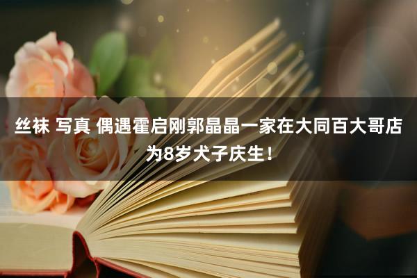 丝袜 写真 偶遇霍启刚郭晶晶一家在大同百大哥店为8岁犬子庆生！